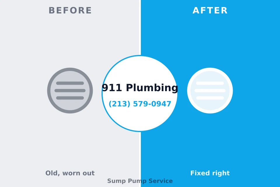 Before and after: plumbing repair Island City, OR